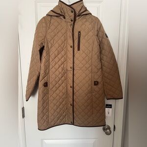 Lauren Ralph Lauren Women's Quilted Brown Jacket